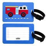 Fire Truck Bag Tags (2 pk)
