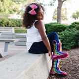 Rainbow Hearts Original Rain Boots