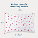 Strawberry Patch 100% Cotton Percale Pillowcase