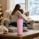 Pink Wonderland Tumbler - 24 oz