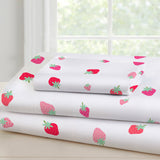 Strawberry Patch 100% Cotton Percale Sheet Set