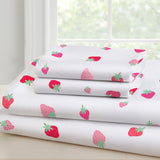 Strawberry Patch 100% Cotton Percale Sheet Set