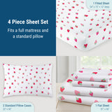 Strawberry Patch 100% Cotton Percale Sheet Set