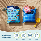 Trains, Planes & Trucks Wet Bag Set