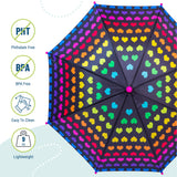 Rainbow Hearts Umbrella