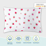 Strawberry Patch 100% Cotton Percale Pillowcase