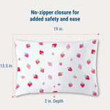 Strawberry Patch 100% Cotton Percale Pillowcase