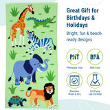 Wild Animals 100% Cotton Beach Towel