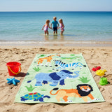 Wild Animals 100% Cotton Beach Towel