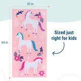 Magical Unicorns 100% Cotton Beach Towel