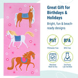 Horses 100% Cotton Beach Towel