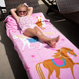 Horses 100% Cotton Beach Towel