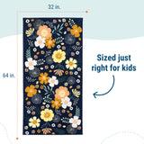 Wildflower Bloom 100% Cotton Beach Towel