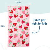 Strawberry Patch 100% Cotton Beach Towel