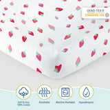 Strawberry Patch 100% Cotton Percale Sheet Set