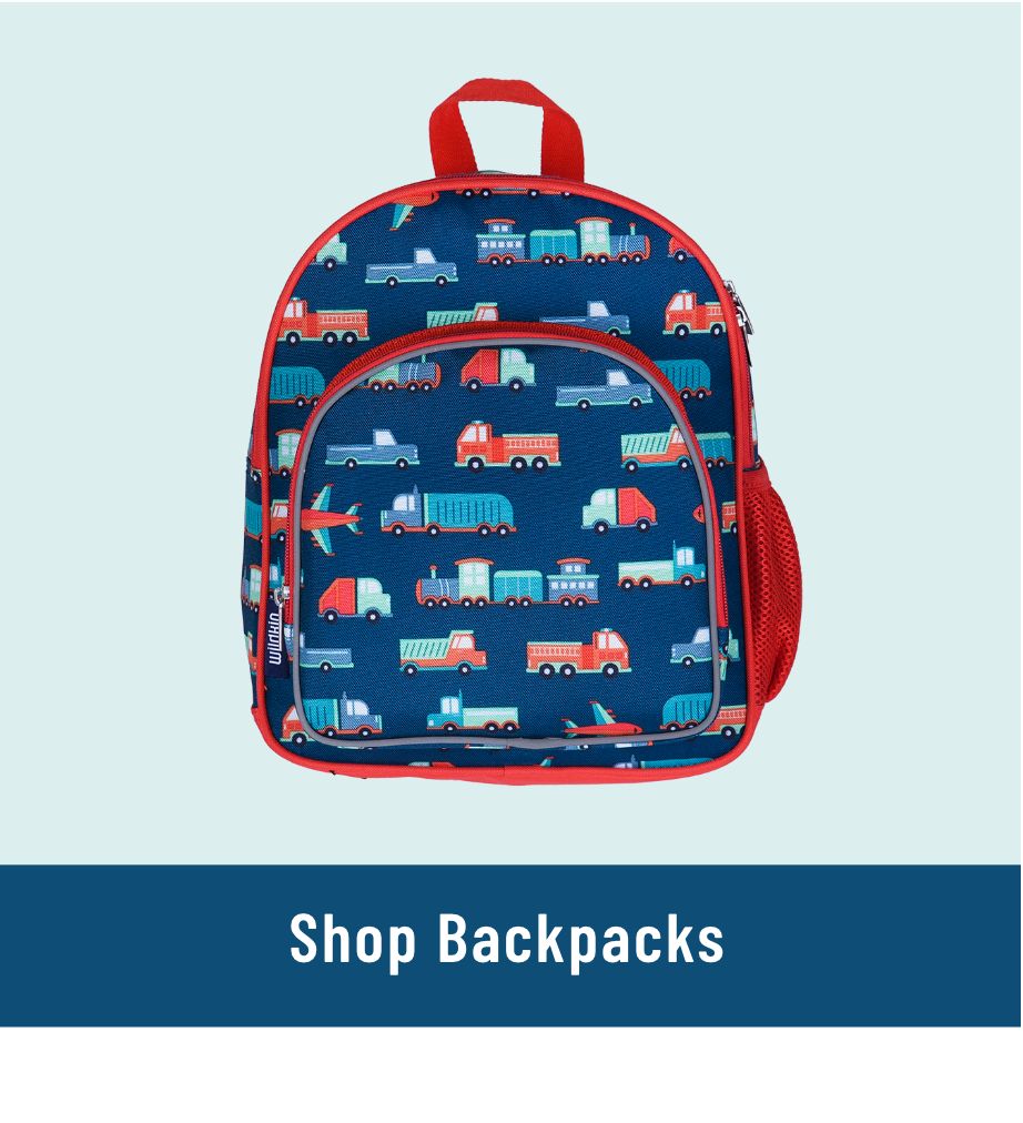 Link to Shop Backpacks. Image of transportation backpack
