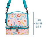 Confetti Peach Two Compartment Lunch Bag