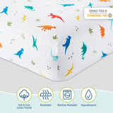 Jurassic Dinosaurs 100% Cotton Flannel Sheet Set