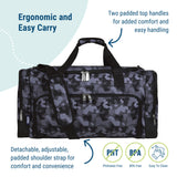 Black Camo Weekender Duffel Bag