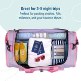 Lilac Weekender Duffel Bag