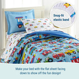 Trains Planes & Trucks 100% Cotton Flannel Sheet Set