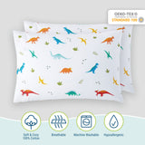 Jurassic Dinosaurs 100% Cotton Percale Pillowcase
