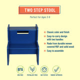 Two Step Stool - Navy Blue
