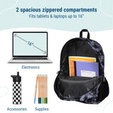 Black Camo 16 Inch Backpack