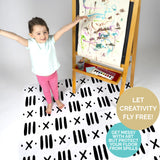 Baby Splat Mat - Black & White