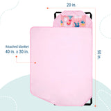 Llamas and Cactus Pink Modern Nap Mat