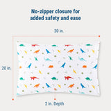 Jurassic Dinosaurs 100% Cotton Flannel Pillowcase