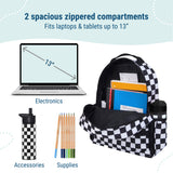 Black and White Checkered Eco Backpack