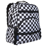 Black and White Checkered Eco Backpack