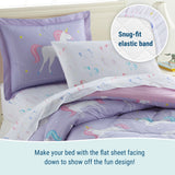 Unicorn 100% Cotton Percale Sheet Set
