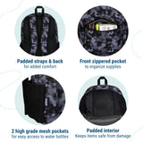Black Camo 16 Inch Backpack
