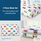 Trains, Planes & Trucks 100% Cotton Percale Sheet Set