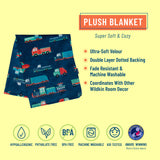 Transportation Velour Baby Blanket