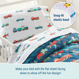 Transportation 100% Cotton Percale Sheet Set