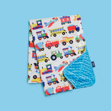 Trains, Planes & Trucks Velour Baby Blanket