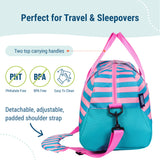 Pink Stripes Overnighter Duffel Bag