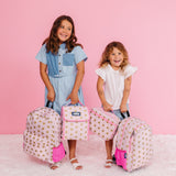Pink and Gold Stars 16 Inch Backpack