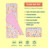 Confetti Peach Plush Nap mat