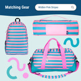 Pink Stripes Lunch Bag