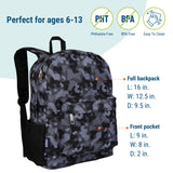 Black Camo 16 Inch Backpack