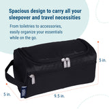 Rip-Stop Black Toiletry Bag