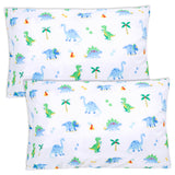 Dinosaur Land 100% Cotton Percale Pillowcase