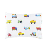 Trains, Planes & Trucks 100% Cotton Percale Pillowcase