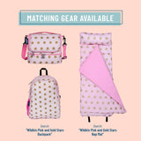 Pink and Gold Stars Two Compartment Lunch Bag