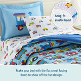 Trains, Planes & Trucks 100% Cotton Percale Sheet Set