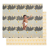 Large Play Mat - Hot Air Balloons & Yellow Rainbow